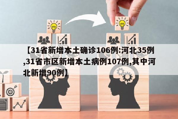 【31省新增本土确诊106例:河北35例,31省市区新增本土病例107例,其中河北新增90例】