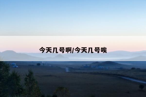 今天几号啊/今天几号唉