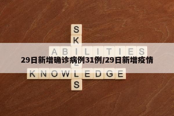 29日新增确诊病例31例/29日新增疫情