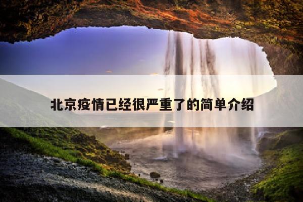 北京疫情已经很严重了的简单介绍