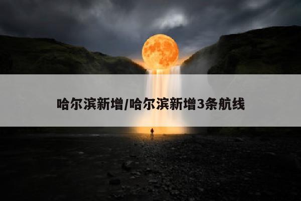 哈尔滨新增/哈尔滨新增3条航线