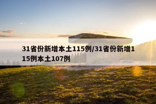 31省份新增本土115例/31省份新增115例本土107例