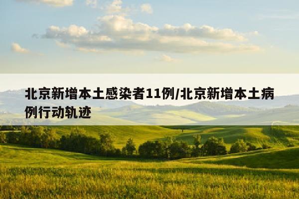 北京新增本土感染者11例/北京新增本土病例行动轨迹