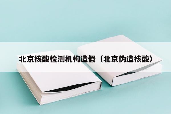 北京核酸检测机构造假（北京伪造核酸）