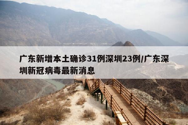 广东新增本土确诊31例深圳23例/广东深圳新冠病毒最新消息