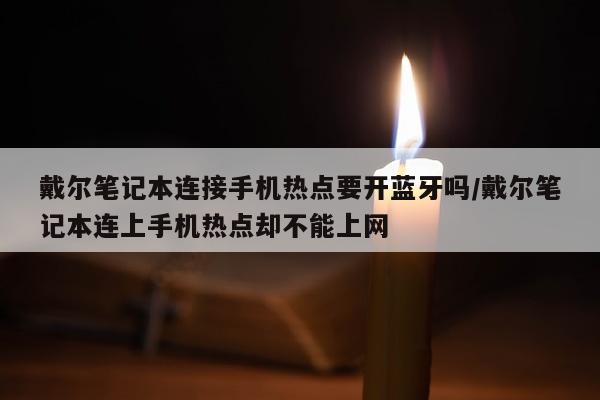 戴尔笔记本连接手机热点要开蓝牙吗/戴尔笔记本连上手机热点却不能上网