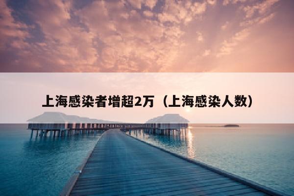上海感染者增超2万（上海感染人数）