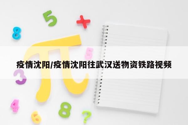 疫情沈阳/疫情沈阳往武汉送物资铁路视频